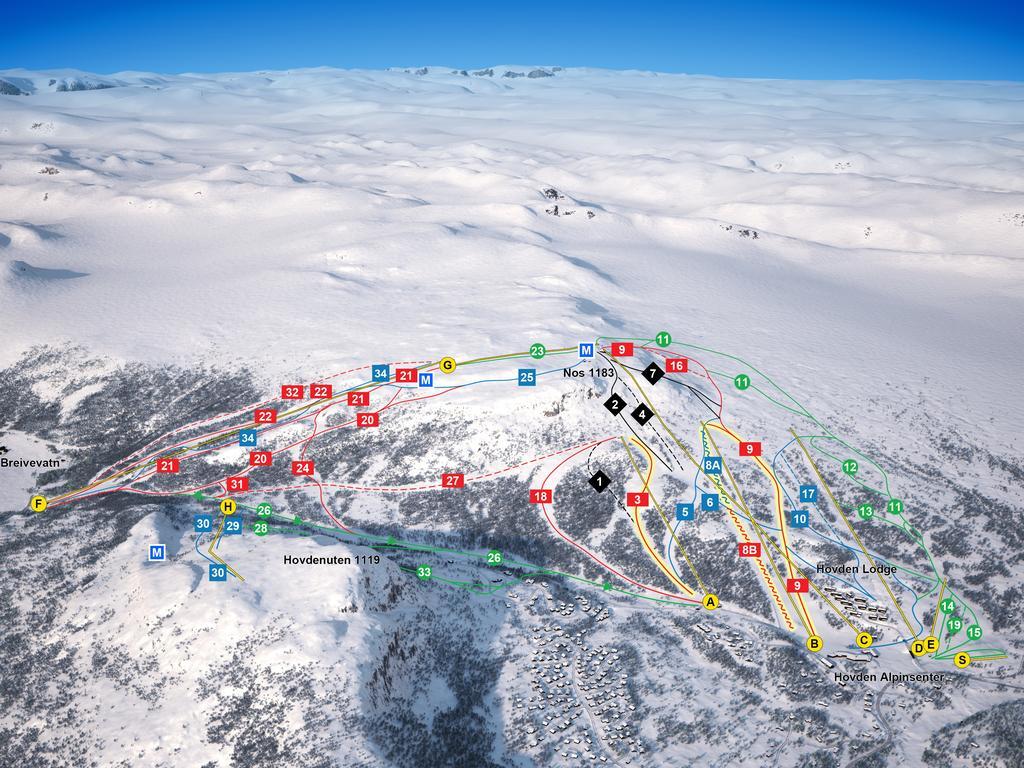 Hovden Hoyfjellsenter Hotel Kültér fotó