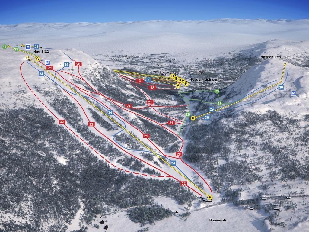 Hovden Hoyfjellsenter Hotel Kültér fotó